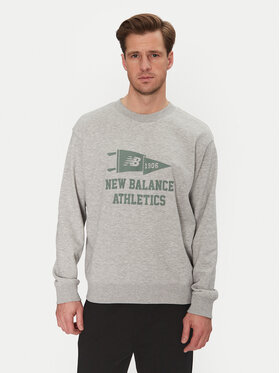 New Balance New Balance Mikina MT51929 Sivá Regular Fit