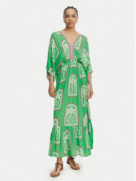 LOLA CASADEMUNT LOLA CASADEMUNT Sommerkleid LS2616049 Hellgrün Relaxed Fit