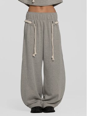 MANDRAGORA MANDRAGORA Pantaloni da donna Sento Grigio Standard Fit