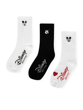 Mickey&Friends Mickey&Friends Набір 2 пар високих дитячих шкарпеток ACCCS-SS24-338DSTC Чорний