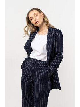 Awama Awama Marynarka A728 Granatowy Basic Fit