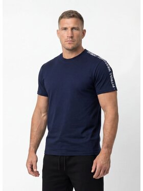 PITBULL PITBULL T-Shirt TAPE Granatowy Regular Fit