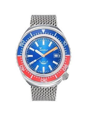 Squale Squale Zegarek 2002.SS.BLR.BL.ME22 Srebrny