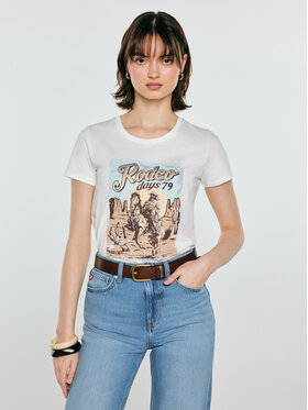 BIG STAR BIG STAR T-Shirt ERELLSA Biały Basic Fit