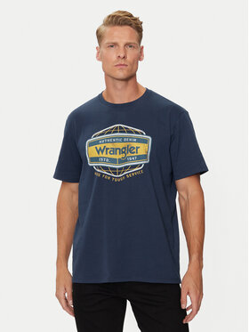 Wrangler Wrangler Tricou Americana 112357448 Albastru Regular Fit