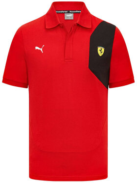 Scuderia Ferrari Scuderia Ferrari Polo 701223470001215 Czerwony Regular Fit