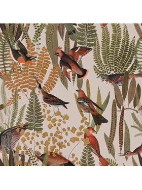 Dekornik Dekornik Tapeta Birds Bush Beżowy