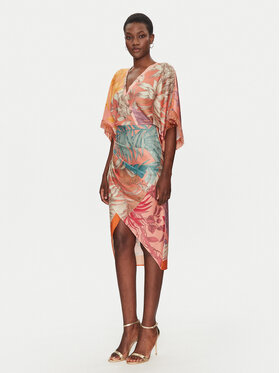 Simona Corsellini Simona Corsellini Rochie cocktail P25CPAB03001 Portocaliu Regular Fit