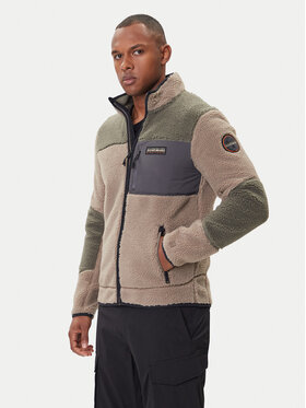 Napapijri Napapijri Fleecejacke Yupik NP0A4GNT Grün Regular Fit