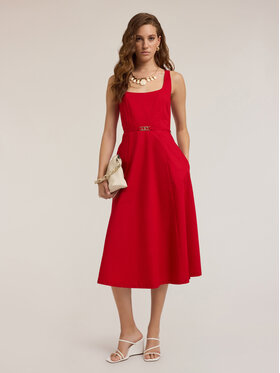 Motivi Motivi Vestito da giorno 7550Q103309N016 Rosso Flared Fit