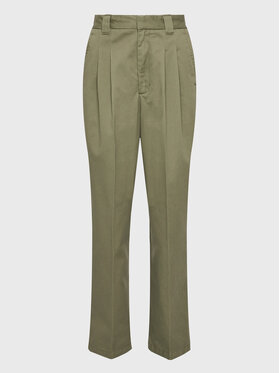 Carhartt WIP Carhartt WIP Pantaloni di tessuto Tristin I030502 Verde Relaxed Fit