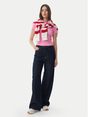 Tommy Jeans Tommy Jeans Тениска с яка и копчета DW0DW22327 Светлорозов Slim Fit