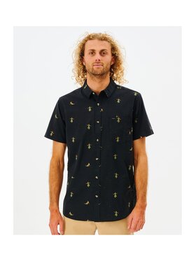 Rip Curl Rip Curl Koszula Hula Breach S/S Shirt Czarny Standard Fit