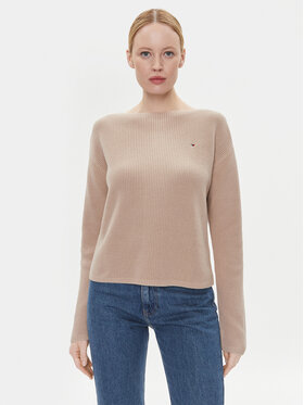 Tommy Hilfiger Tommy Hilfiger Sweater WW0WW40345 Bézs Relaxed Fit