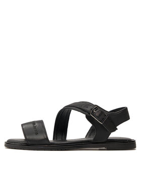 Calvin Klein Jeans Sandali Flat Sandal V3A2-80825-1688 M Črna