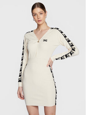 Elisabetta Franchi Elisabetta Franchi Džemper haljina AM-55S-31E2-V390 Écru Slim Fit