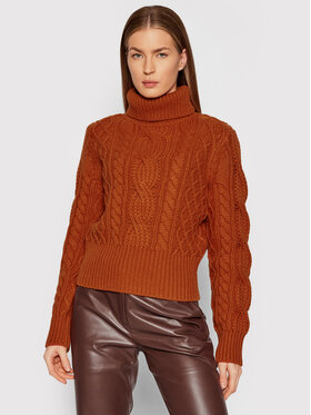 The Kooples The Kooples Rolák Turtleneck FPUL23016K Oranžová Regular Fit