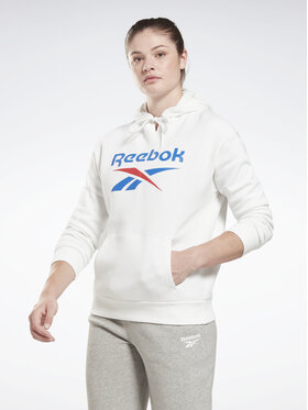 Reebok Reebok Суитшърт Identity Big Logo H54749 Бял Loose Fit