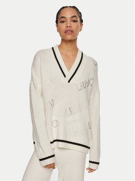 Liu Jo Liu Jo Pullover TF4169 MS55L C3447 Weiß Regular Fit