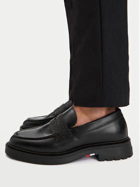 Tommy Hilfiger Tommy Hilfiger Loafersy Corporate Casual FM0FM05968 Czarny