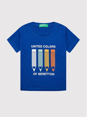 United Colors Of Benetton United Colors Of Benetton Футболка 3I1XG102N Голубий Regular Fit