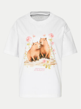 2005 T-shirt Unisex Capybaras Love Bijela Regular Fit