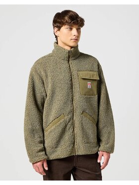 Wrangler Wrangler Kurtka zimowa CASEY SHEARLING JACKET Zielony Regular Fit
