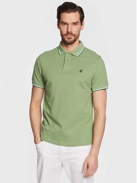 Save The Duck Save The Duck Polo DR0136M BATE16 Zielony Regular Fit