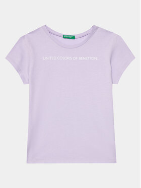 United Colors Of Benetton United Colors Of Benetton T-shirt 3096C10H9 Violet Regular Fit