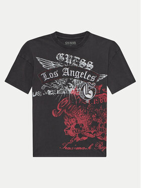 Guess Guess T-shirt L4YI53K 8HM4 Crna Regular Fit