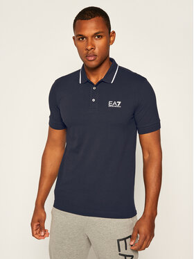 EA7 Emporio Armani EA7 Emporio Armani Polo 8NPF06 PJ04Z 1578 Granatowy Regular Fit