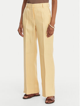 Weekend Max Mara Weekend Max Mara Штани з тканини Malizia 2615131112 Жовтий Straight Fit