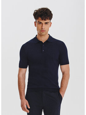 Pako Lorente Pako Lorente Polo P25WF-TX-007 Granatowy Classic Fit