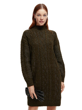 Scotch & Soda Scotch & Soda Pletena obleka 169560 Zelena Regular Fit