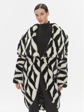 Elisabetta Franchi Elisabetta Franchi Cappotto in shearling CP-49A-37E2-V940 Multicolore Regular Fit