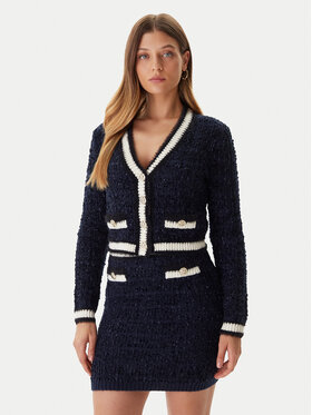 Guess Guess Strickjacke W5BR0E Z4090 Dunkelblau Slim Fit