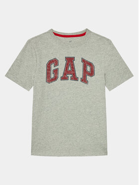 Gap Gap Тишърт 473269-01 Сив Regular Fit