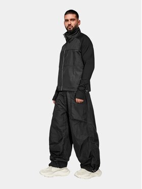 MADE BY SOCIETY MADE BY SOCIETY Kurtka anorak FLOW Hoodie - H17734 Czarny Basic Fit
