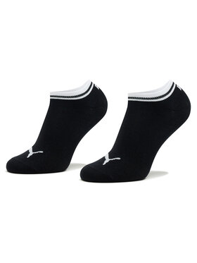 Lot de 2 paires de chaussettes basses femme Puma Women Heart Short Sock 2P  938020 White / Black 01