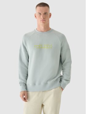 4F 4F Felpa 4FWAW24TSWSM1255-25S Grigio Regular Fit