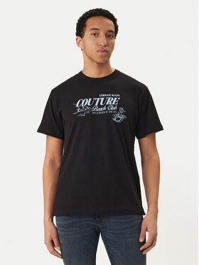 Versace Jeans Couture Versace Jeans Couture T-shirt 80GAHT10 CJ00T Crna Regular Fit