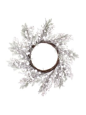 MIAhome MIAhome Dekoracja Wianek śnieguliczkowy FOLIIDS Biały