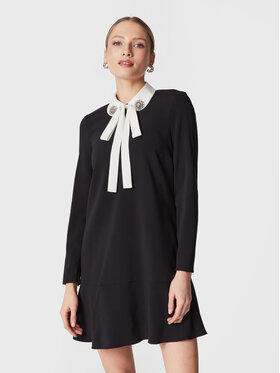 Red Valentino Red Valentino Cocktail obleka 1R0VAGF53TG Črna Regular Fit