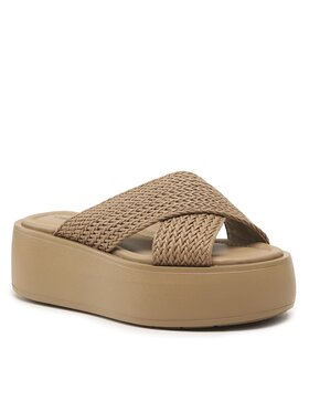 Calvin Klein Natikače Bubble Slide-Woven HW0HW01468 Smeđa