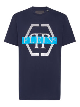 PHILIPP PLEIN PHILIPP PLEIN T-Shirt 22947 Tmavomodrá Regular Fit
