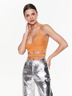 Guess Guess Top Sibyl W3GZ03 Z3740 Orange Regular Fit