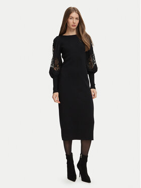 Luisa Spagnoli Luisa Spagnoli Trikotāžas kleita Madelin 100602 Melns Slim Fit