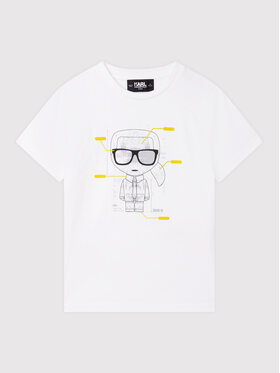 KARL LAGERFELD KARL LAGERFELD T-shirt Z25364 D Bijela Regular Fit