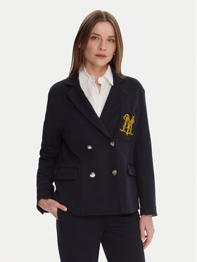 Maryley Maryley Marynarka 25IB288/M02/07BL Granatowy Regular Fit