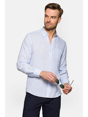 Lancerto Lancerto Koszula Harleen Błękitny Slim Fit